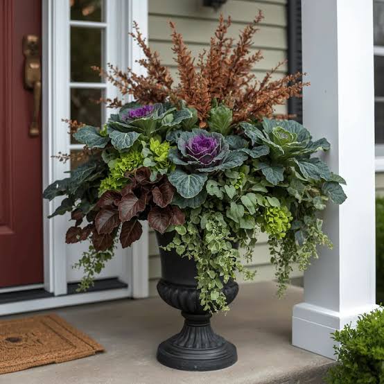Autumn Floral Arrangement Urn